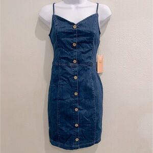 blashe denim dress Nwt Blashe Fitted Jean Dress | Color: Blue